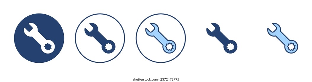 Wrench icon vector. repair icon. tools sign and symbol