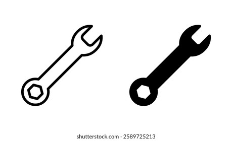 Wrench icon vector. repair icon. tools sign and symbol