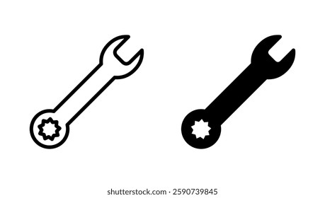 Wrench icon vector. repair icon. tools sign and symbol