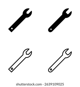 Wrench icon vector. repair icon. tools sign and symbol