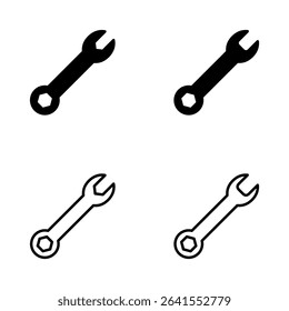 Wrench icon vector. repair icon. tools sign and symbol