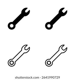 Wrench icon vector. repair icon. tools sign and symbol