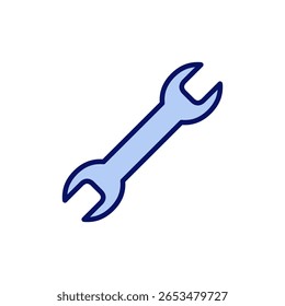 Icono de la llave inglesa. Vector de reparación. signo y símbolo de herramientas