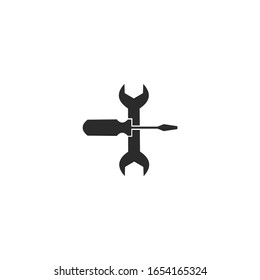 wrench icon vector sign isolated for graphic and web design. wrench symbol template color editable on white background.