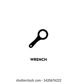 wrench icon vector. wrench sign on white background. wrench icon for web and app