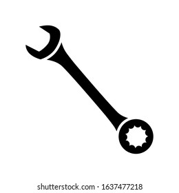 Wrench icon vector sign and symbol on trendy design