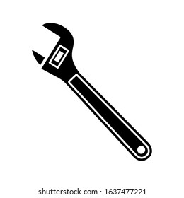 Wrench icon vector sign and symbol on trendy design