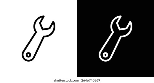 Wrench icon vector simple element illustration editable