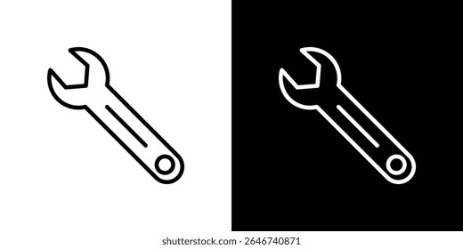 Wrench icon vector simple element illustration editable