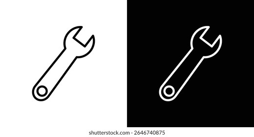 Wrench icon vector simple element illustration editable