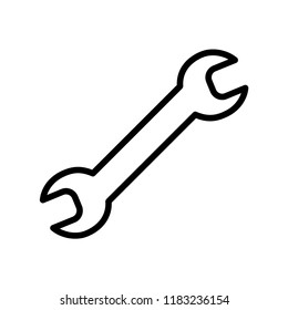 wrench icon vector template
