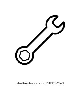 wrench icon vector template