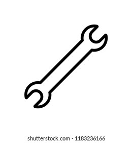 wrench icon vector template