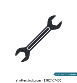 Wrench Icon Vector Template Logo Design