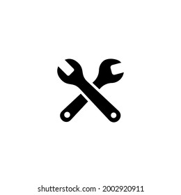 Wrench icon vector. Tools, Repair, Maintenance icon symbol design. Flat design