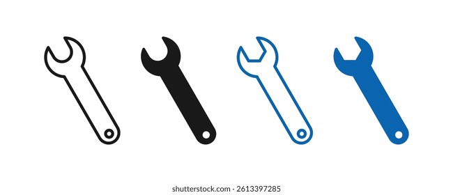 Wrench icon vector. Tools and Service icons set. Repair icon vector. Tools icon vector
