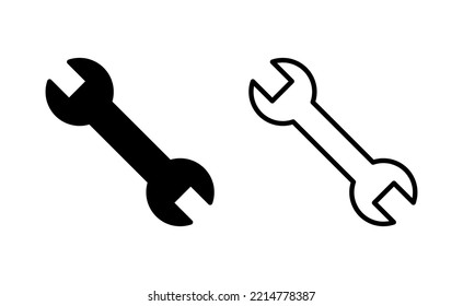 Wrench icon vector for web and mobile app. repair icon. tools sign and symbol