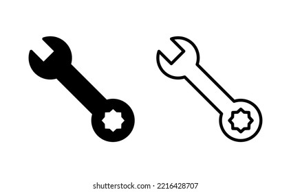 Wrench icon vector for web and mobile app. repair icon. tools sign and symbol