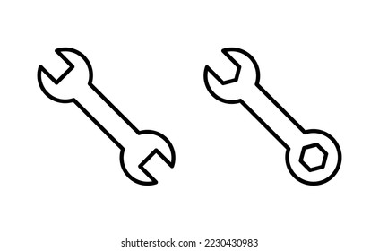 Wrench icon vector for web and mobile app. repair icon. tools sign and symbol
