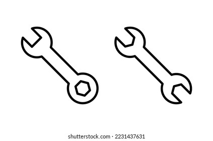 Wrench icon vector for web and mobile app. repair icon. tools sign and symbol