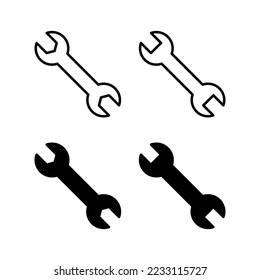 Wrench icon vector for web and mobile app. repair icon. tools sign and symbol