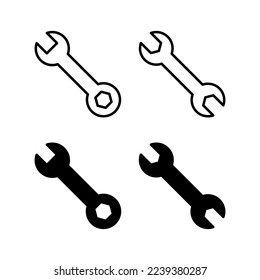 Wrench icon vector for web and mobile app. repair icon. tools sign and symbol