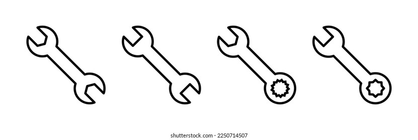 Wrench icon vector for web and mobile app. repair icon. tools sign and symbol