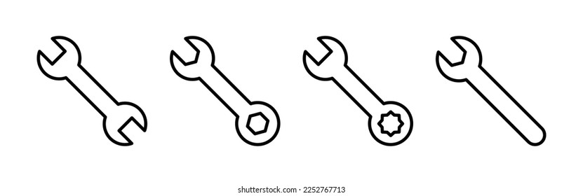 Wrench icon vector for web and mobile app. repair icon. tools sign and symbol