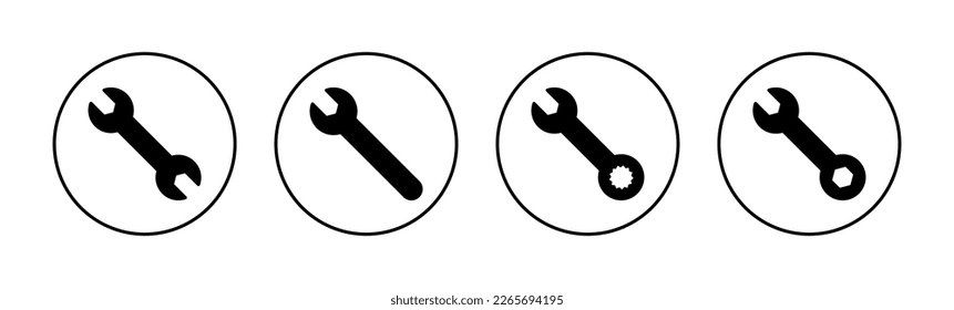 Wrench icon vector for web and mobile app. repair icon. tools sign and symbol