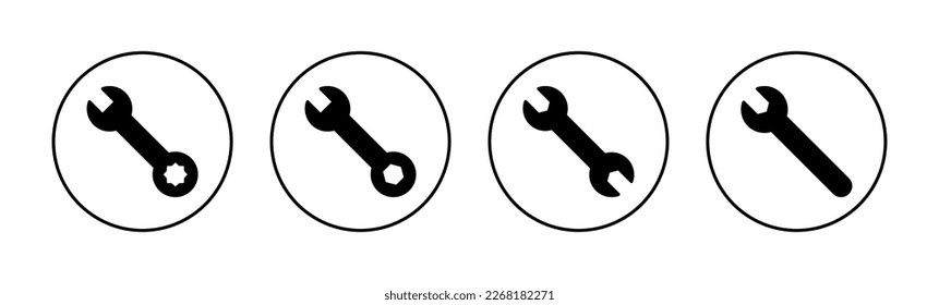 Wrench icon vector for web and mobile app. repair icon. tools sign and symbol