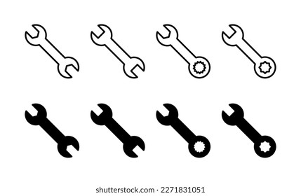 Wrench icon vector for web and mobile app. repair icon. tools sign and symbol