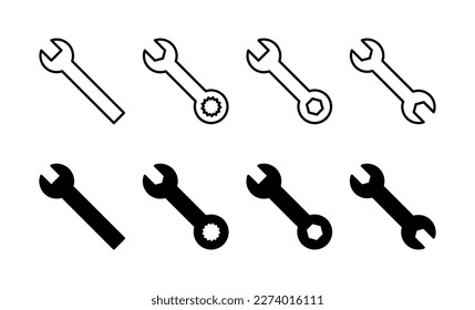 Wrench icon vector for web and mobile app. repair icon. tools sign and symbol