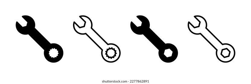 Wrench icon vector for web and mobile app. repair icon. tools sign and symbol