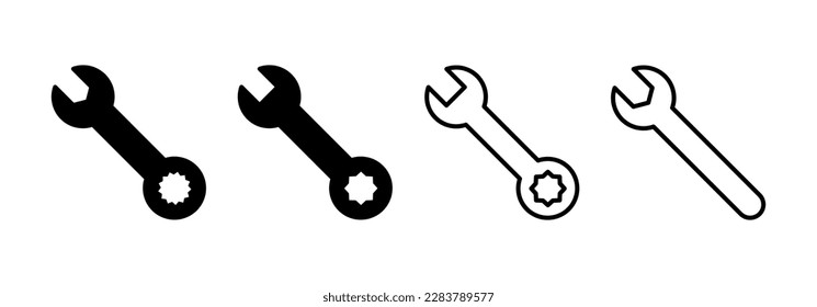 Wrench icon vector for web and mobile app. repair icon. tools sign and symbol