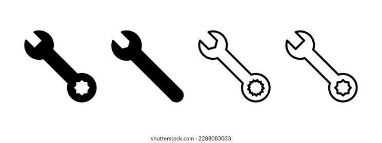 Wrench icon vector for web and mobile app. repair icon. tools sign and symbol