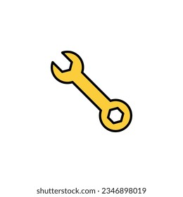 Wrench icon vector for web and mobile app. repair icon. tools sign and symbol