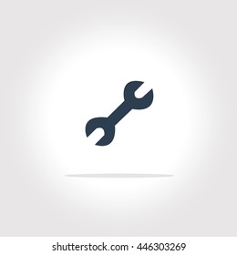 wrench icon with vintage background vector art
