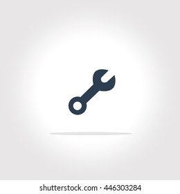 wrench icon with vintage background vector art