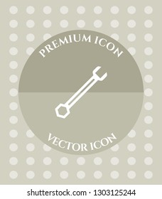 Wrench Icon for Web. Application, Software & Graphic Design.