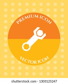 Wrench Icon for Web. Application, Software & Graphic Design.