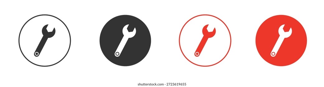 Wrench icon. web vector design