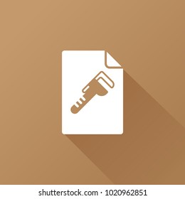 Wrench icon. work sign