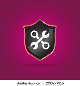 Wrench icon. work tool