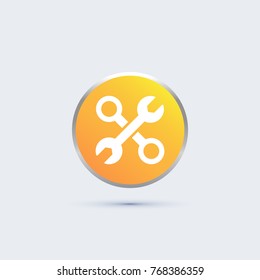 Wrench icon. work tool