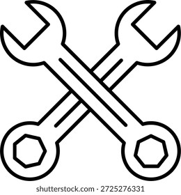 Icono de llave inglesa para su proyecto
