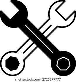 Icono de llave inglesa para su proyecto