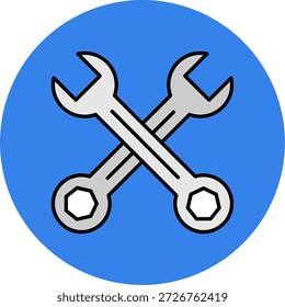 Icono de llave inglesa para su proyecto