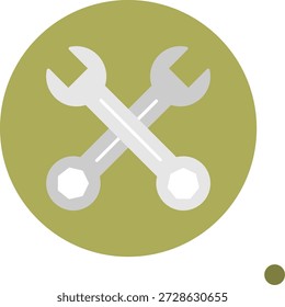 Icono de llave inglesa para su proyecto