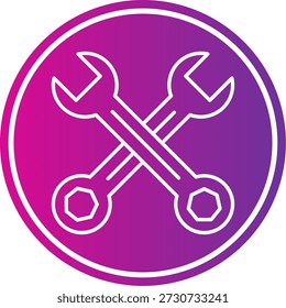 Icono de llave inglesa para su proyecto
