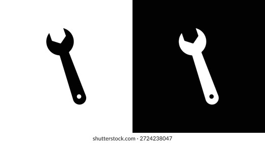 Iconos de llave concepto de Vector plano. Ilustraciones en blanco y negro